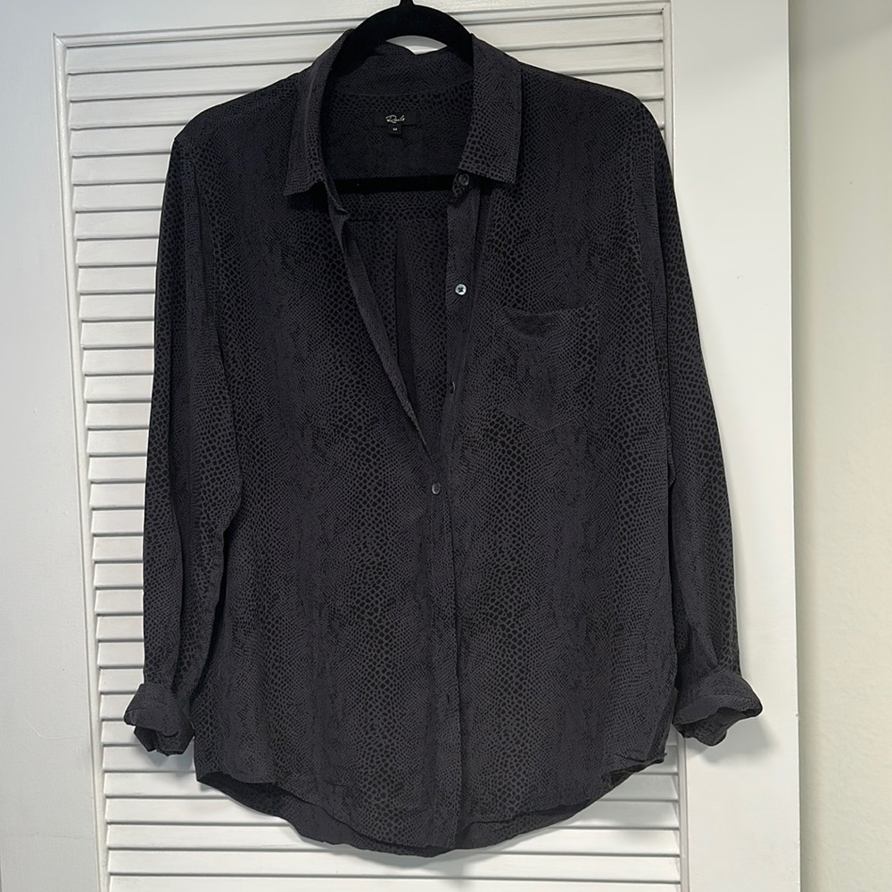 Silk, snake skin Rails blouse